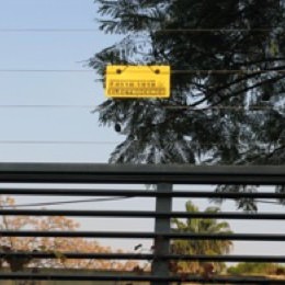 Señales de advertencia para cerco eléctrico